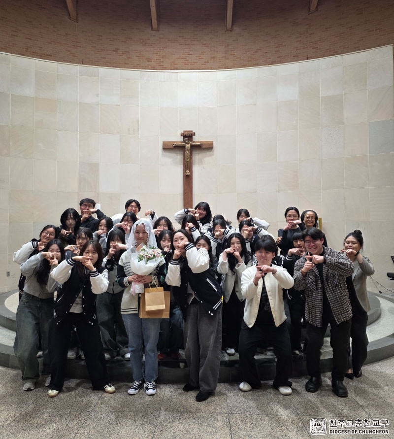 한림대학교 간호학과 가톨릭 동아리(익투스) 개강미사 및 세례식